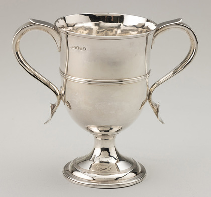 Georgian Silver Horse Racing Trophy Loving Cup - Engraved Horse